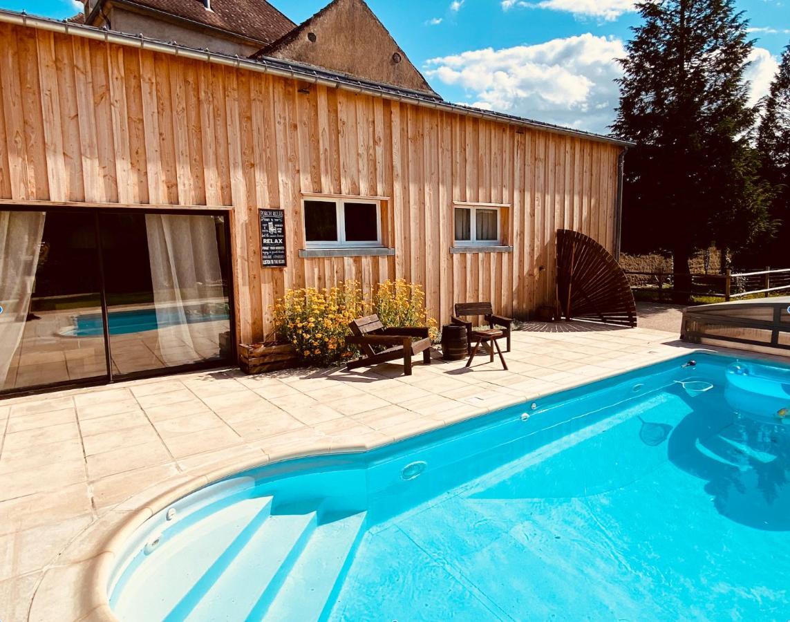 Pool House-L'Hirondelle De Sermizelles- Grand Jardin, Calme Et Nature Aux Portes Du Morvan Villa Exteriör bild