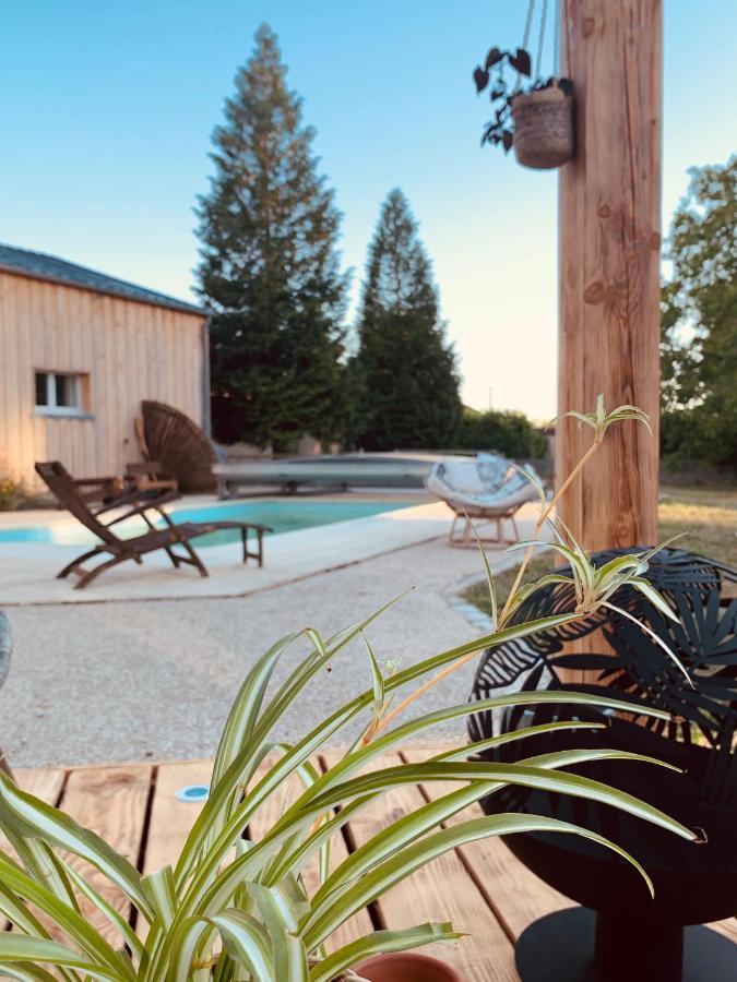 Pool House-L'Hirondelle De Sermizelles- Grand Jardin, Calme Et Nature Aux Portes Du Morvan Villa Exteriör bild